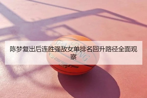 陈梦复出后连胜强敌女单排名回升路径全面观察